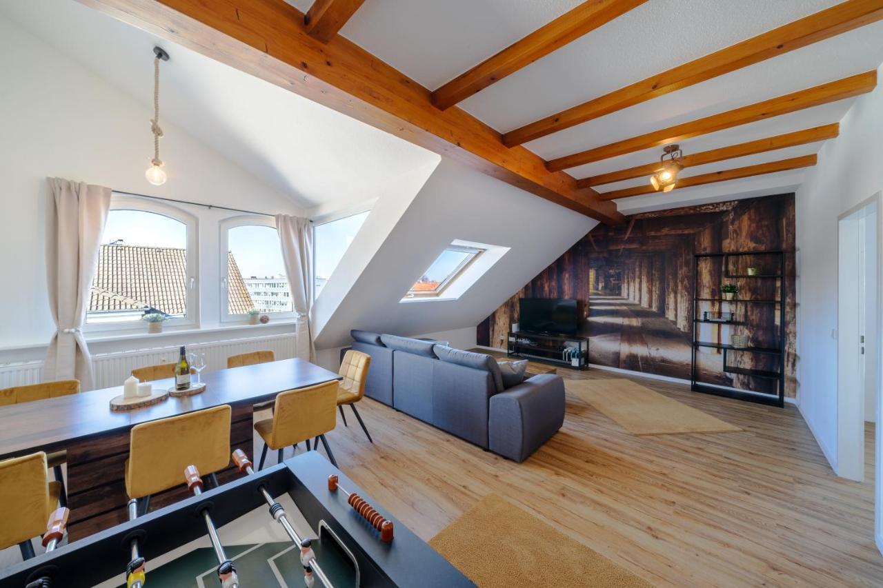 Stylisches Penthouse Zentral Tischfussball 100M2 Wii ハノーファー エクステリア 写真